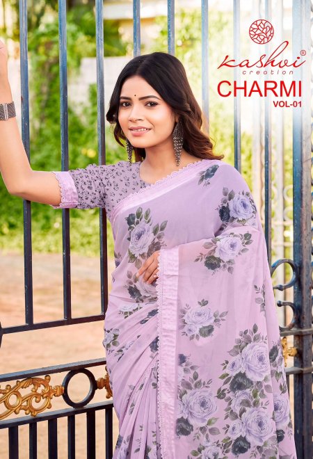 Charmi Vol 1 By Kashvi Weightless Digital Fancy Saree 